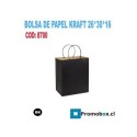 BOLSA PAPEL 26*30*16cm - NEGRO